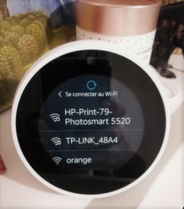 Wifi sur Amazon Echo Spot