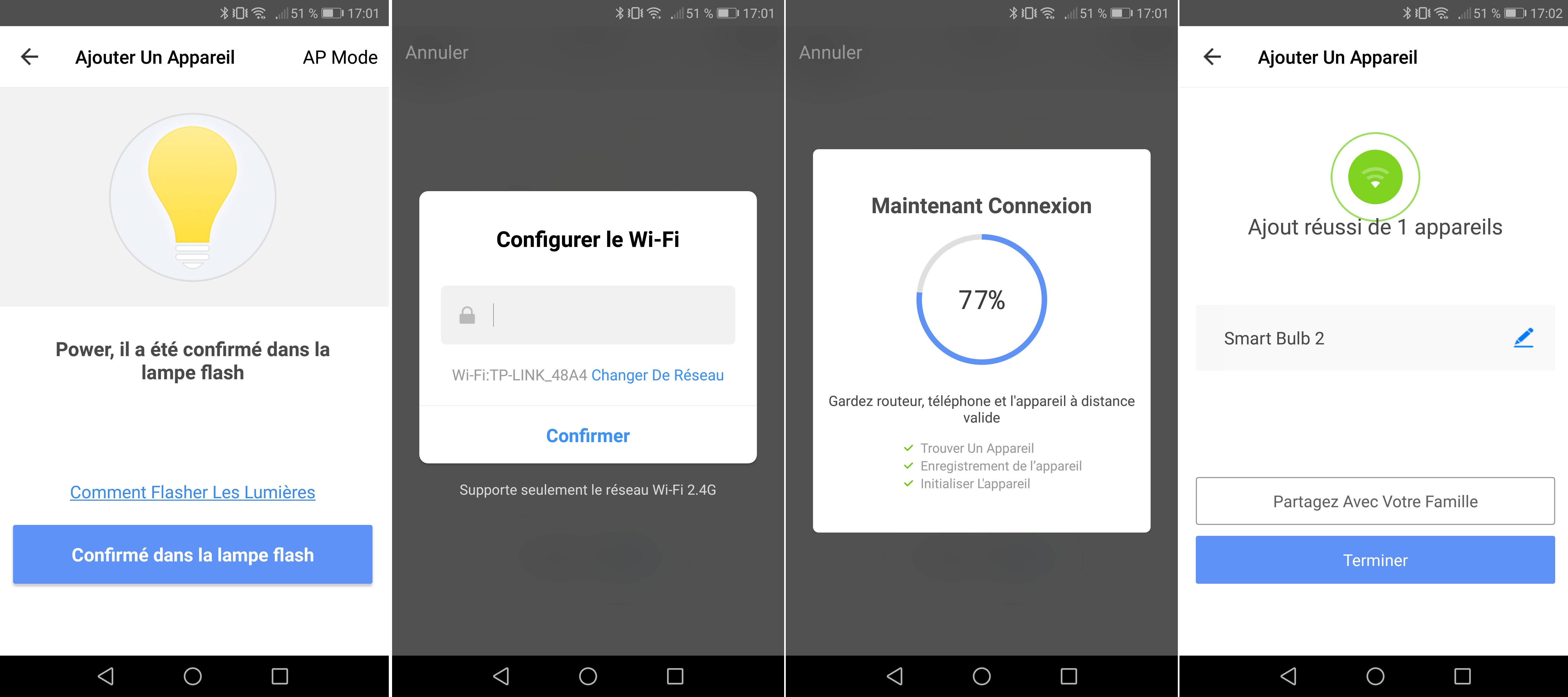 Tutoriel installation d'une ampoule avec Smart Life