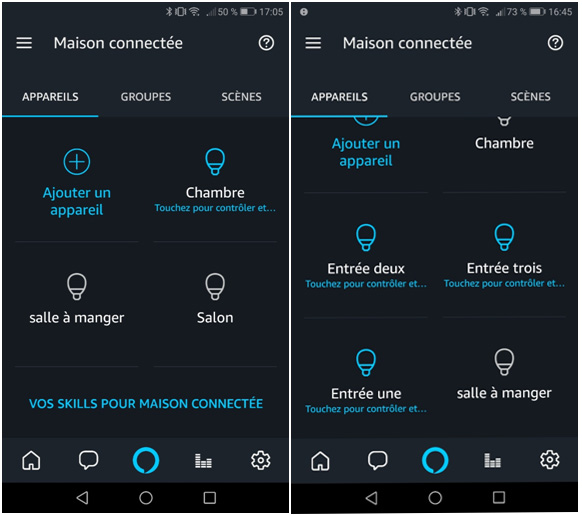 Tutoriel groupe d'ampoules sur l'application Alexa 2