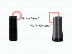 Collaboaration Amazon Microsoft sur Cortana et Alexa avec les enceintes Echo et Harman Kardon