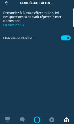 Mode écoute attentive Amazon Alexa 4