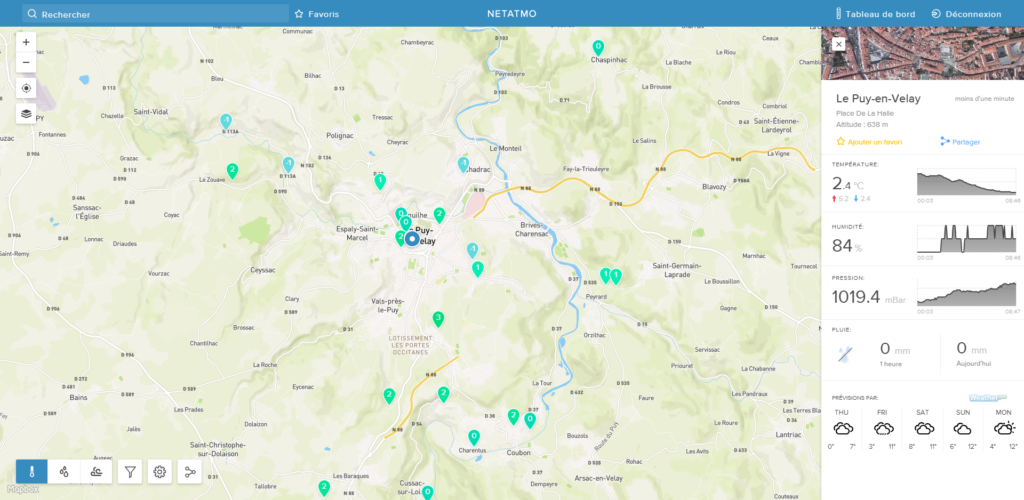 Netatmo météo : une carte communautaire