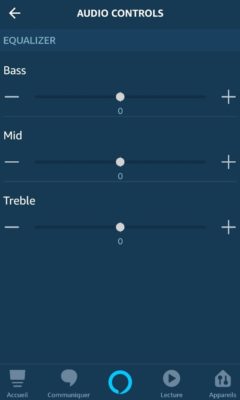 Régler l'égaliseur Amazon Alexa et Echo Dot Spot Show Plus