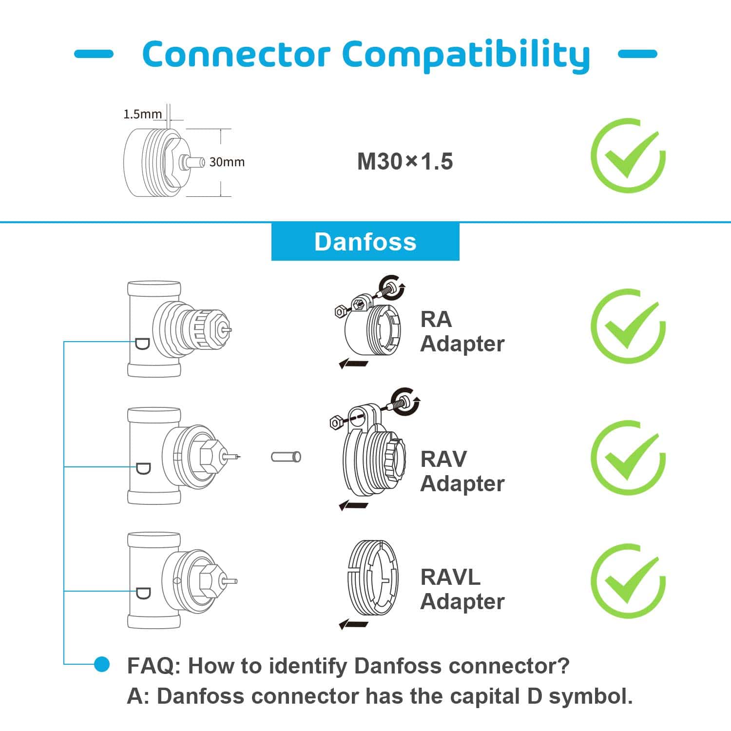 Vanne thermostatique connectée Wi-Fi Meross