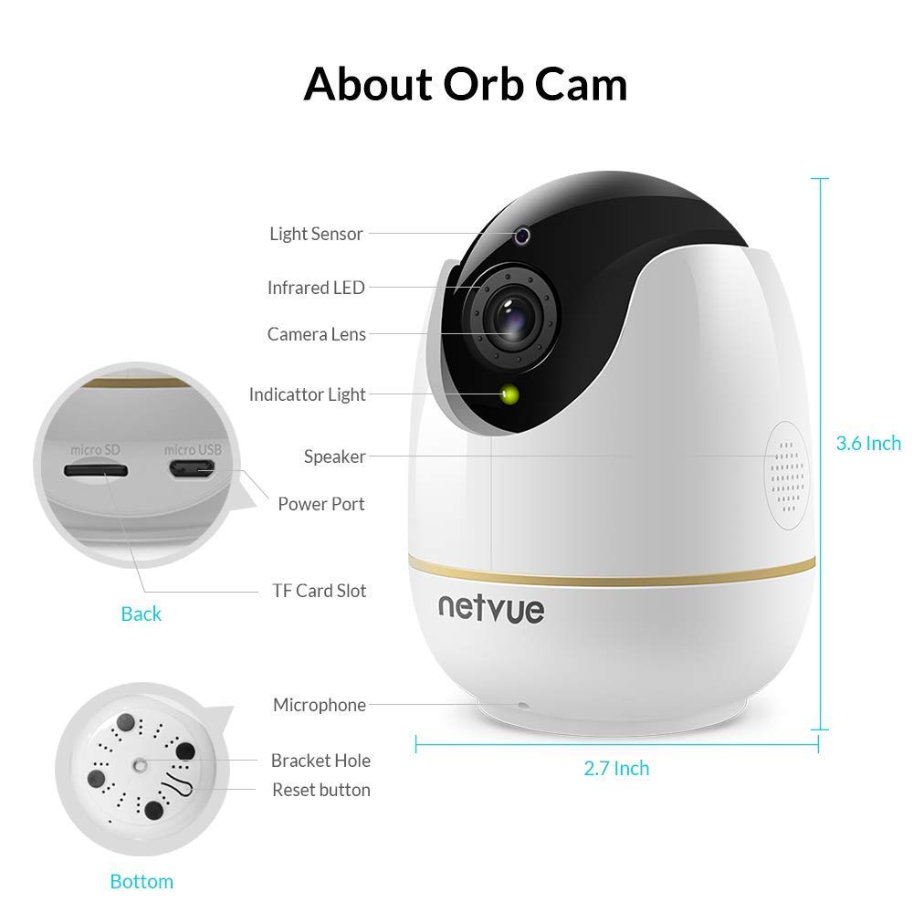 TUTORIEL] Installer une caméra Netvue Orb Cam  Comment nettoyer les  vitres, Caméra, Caméra surveillance