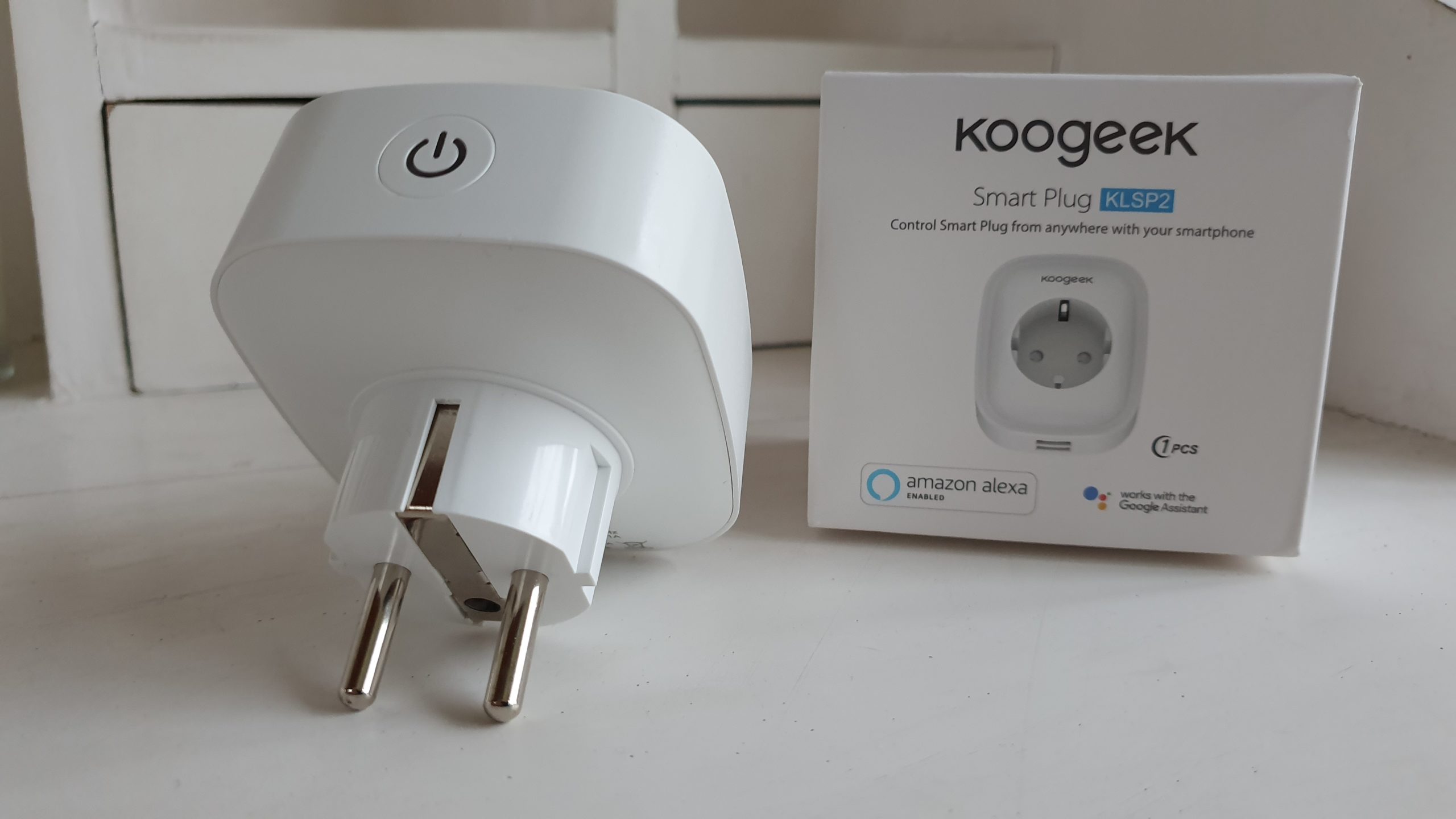 Prise connectée wifi intelligente Koogeek smart plug Compatible avec Alexa et Google 2 ports USB Télécommande Commande vocale Minuterie Surveillance de la dénergie Aucun concentrateur requis 2 pack 