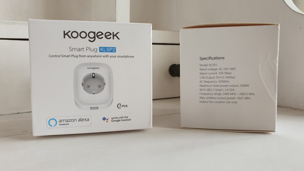 Koogeek Prise Connectée Prise WiFi 2.4GH.z Multiprise intelligent Compatible avec seulement Alexa/Google Home Télécommande Controle vocal 4Sortie AC 4USB Protection contre Surcharge 