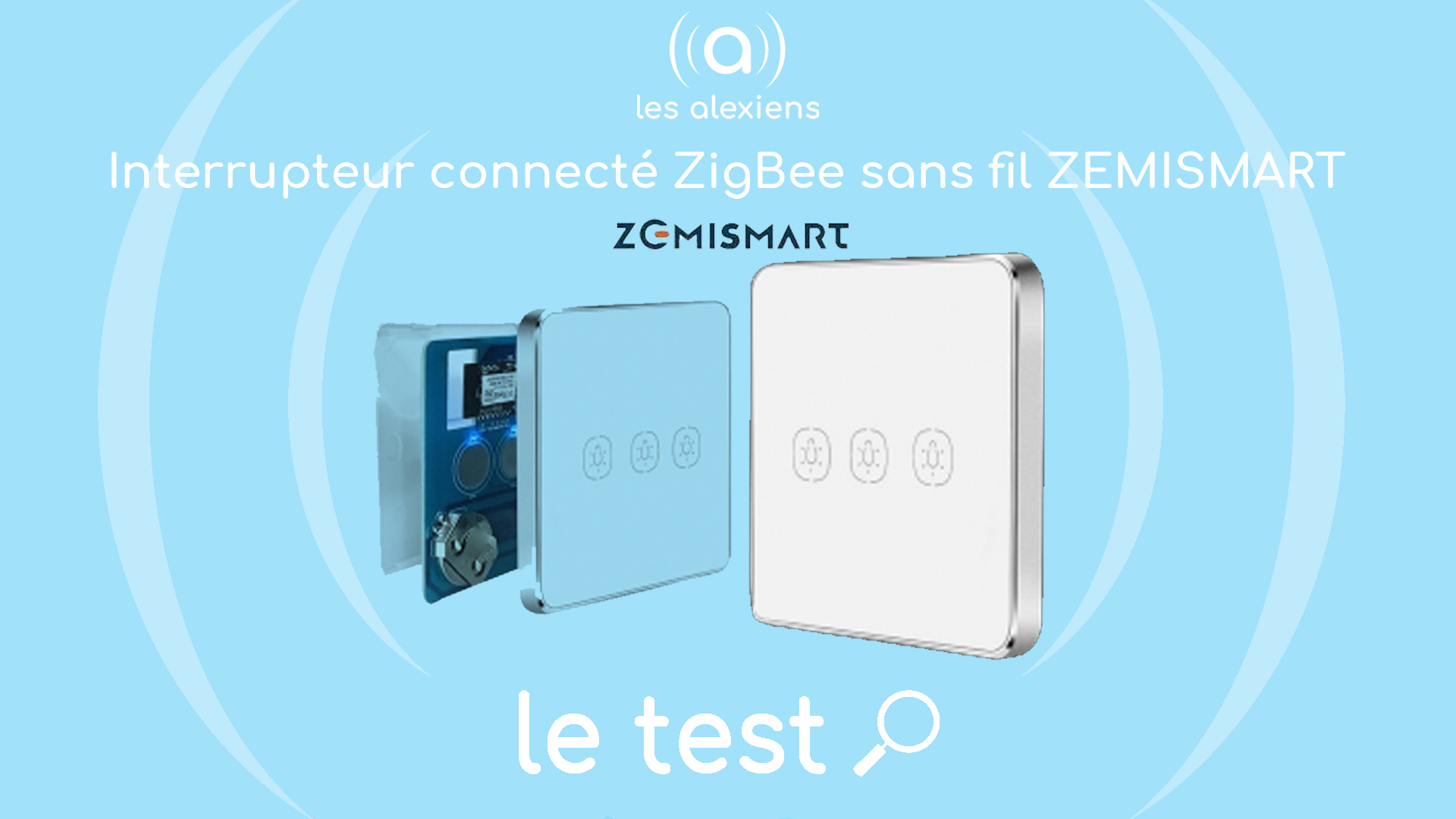 Interrupteur simple connecté, 10 A, Zigbee®