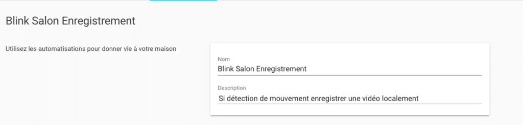Automatisation Home Assistant