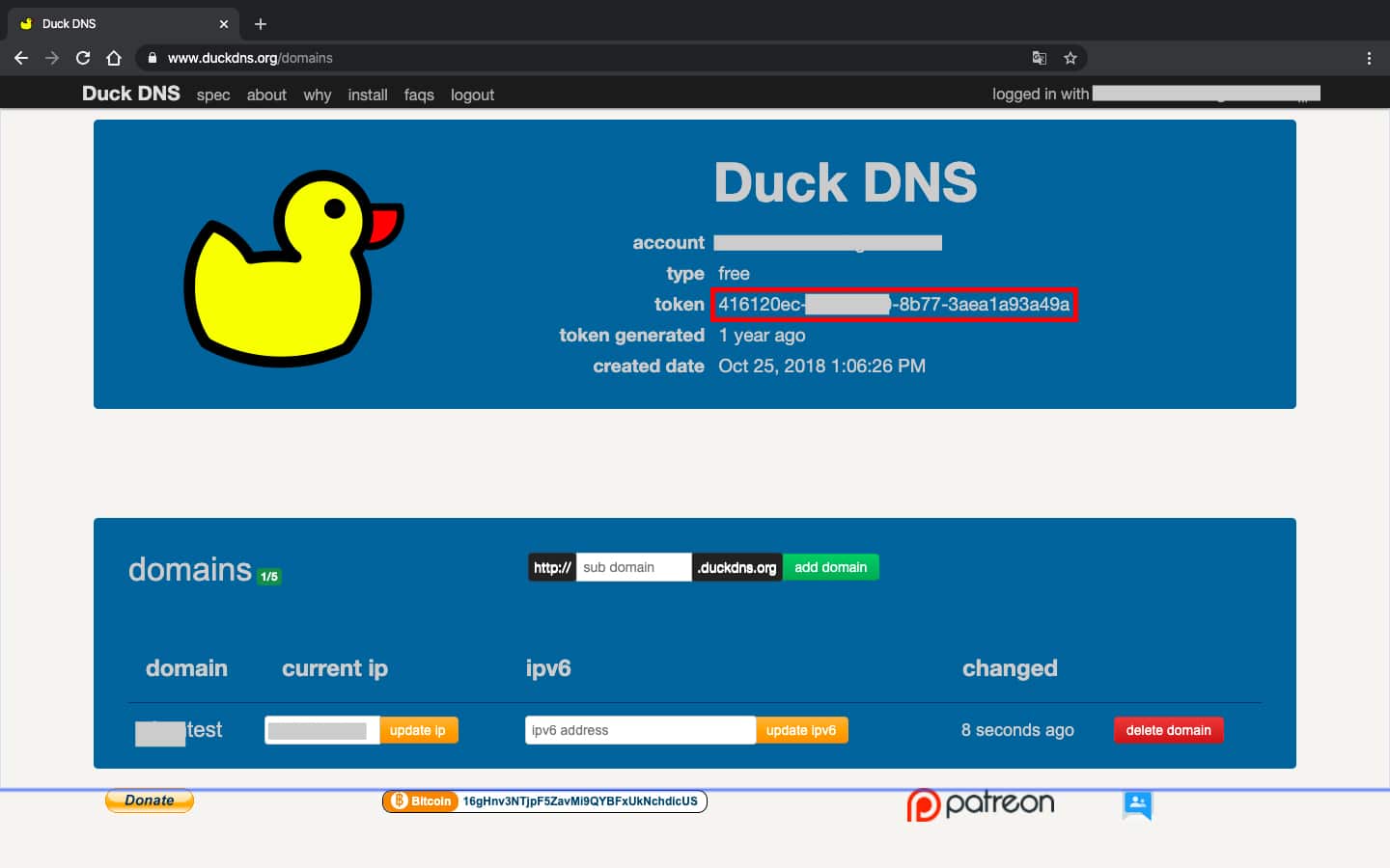 Duck DNS