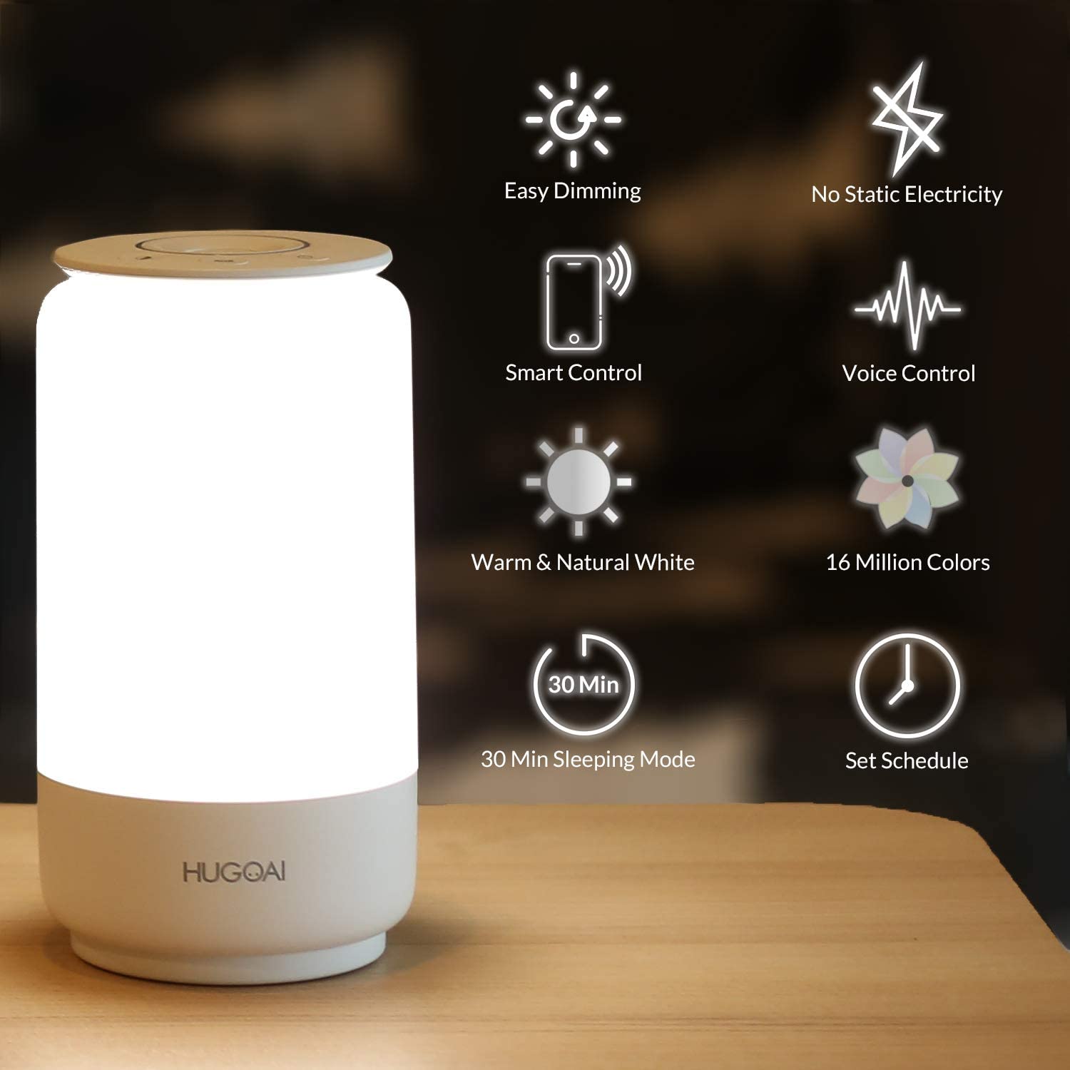 Test Lampe HUGOAI : connectez votre chevet – Les Alexiens