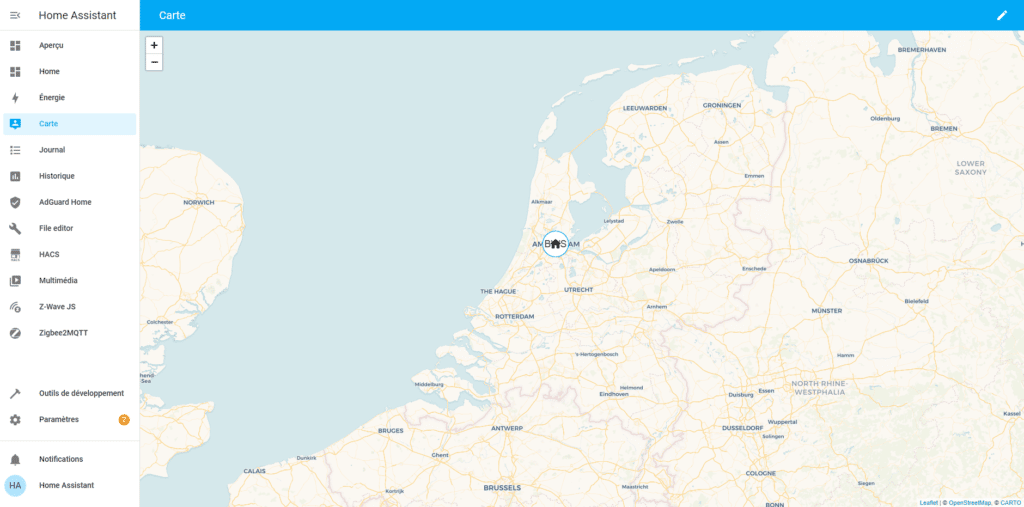 carte de home assistant