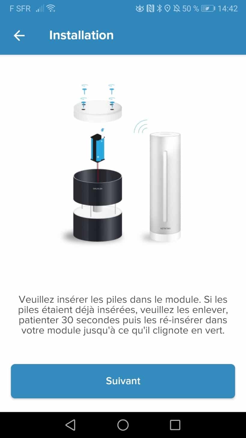 Anémomètre intelligent et connecté pour station météo NWA01-WW Netatmo