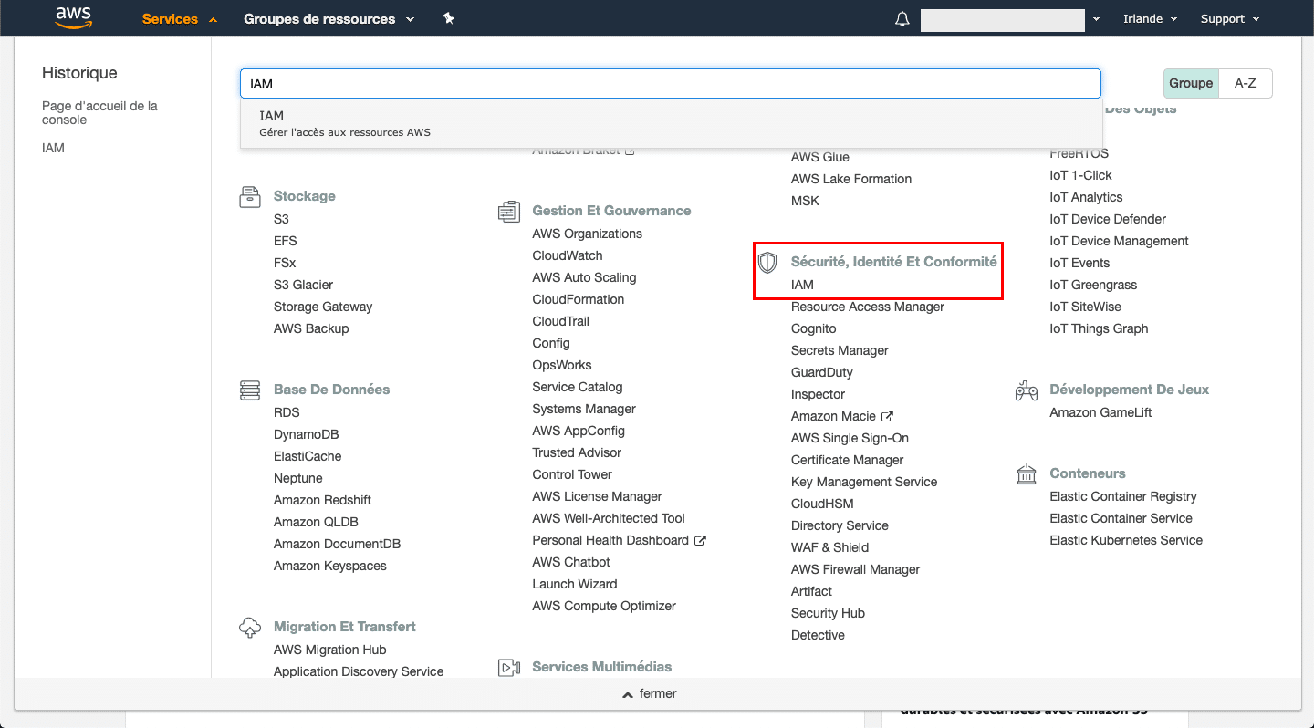 IAM service AWS