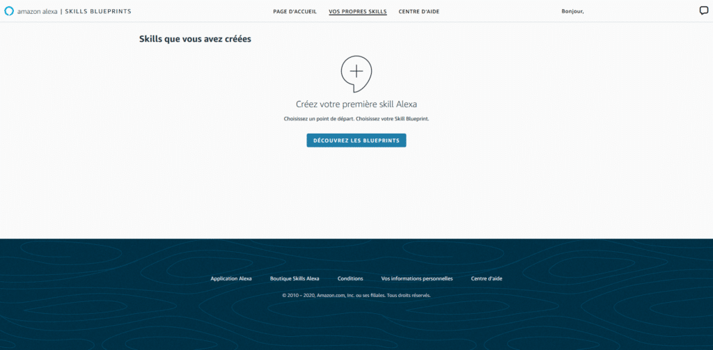 Créer sa skill Alexa Echo simplement