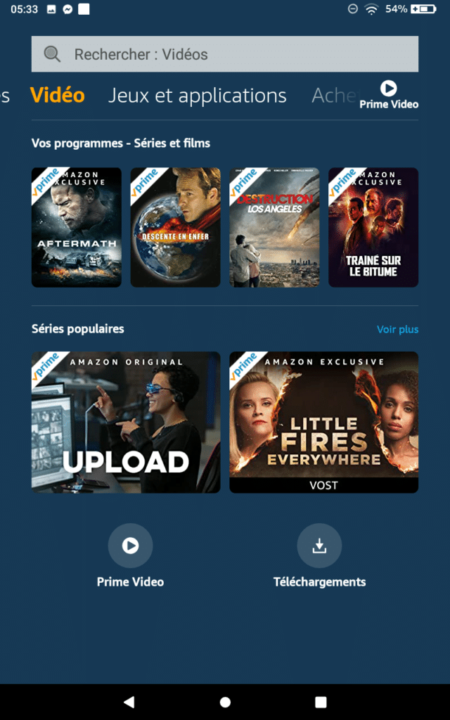 Prime Video est parfaitement intégré