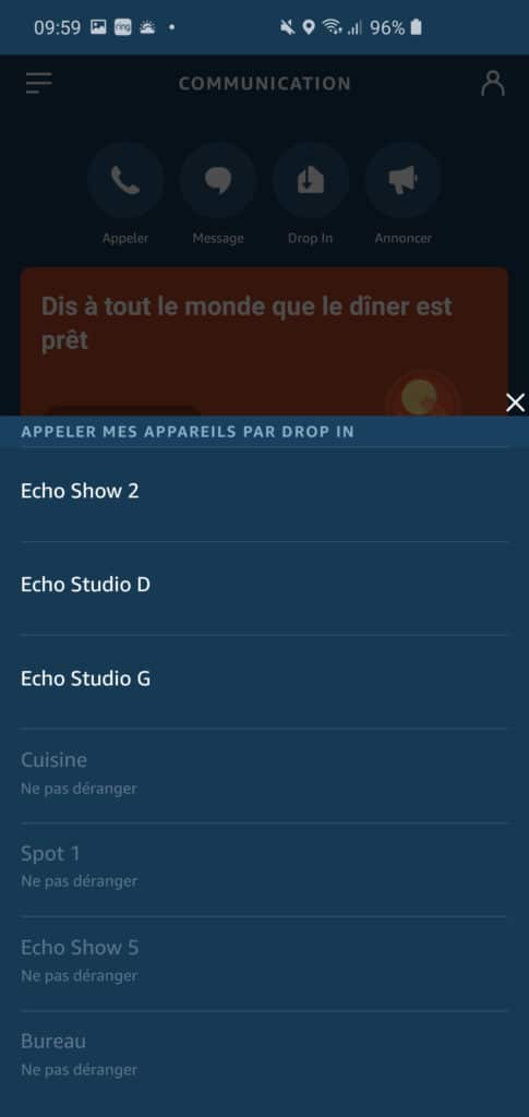 Drop In Amazon Alexa Echo