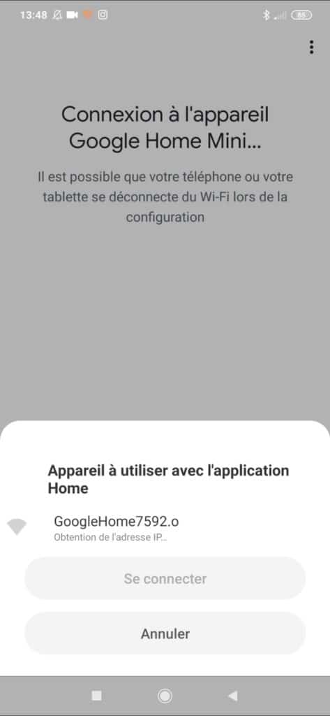 Installer un Google Home Mini