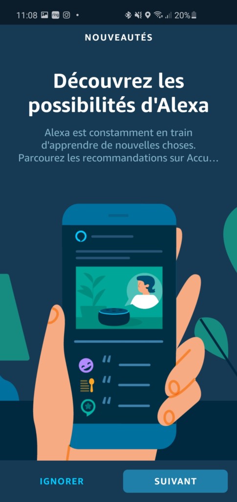 Nouvelle application Alexa