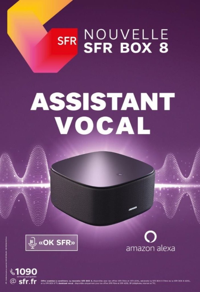 SFR annonce Amazon Alexa en assistant vocal sur SFR Box 8