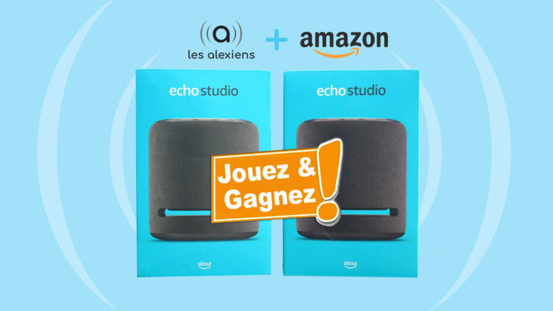 Concours : gagnez deux Echo Studio avec Amazon et Les Alexiens !