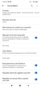 Google Assistant Voice Match