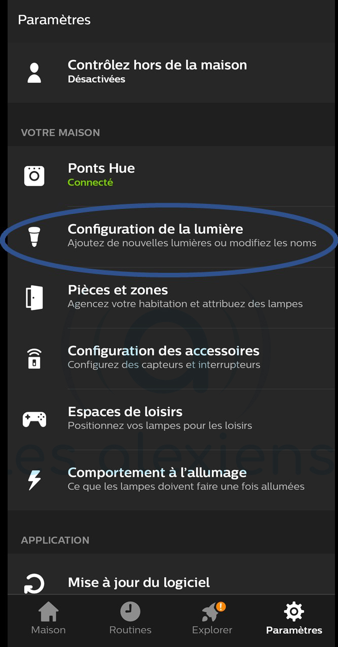 Brancher des lampes déjà appairées sur votre pont Phillips HUE