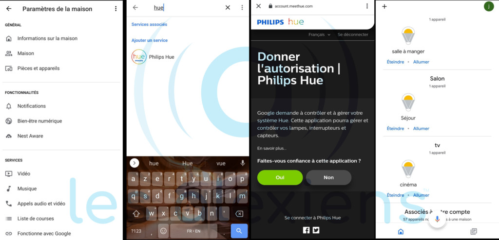 Philips Hue et Google Home Assistant