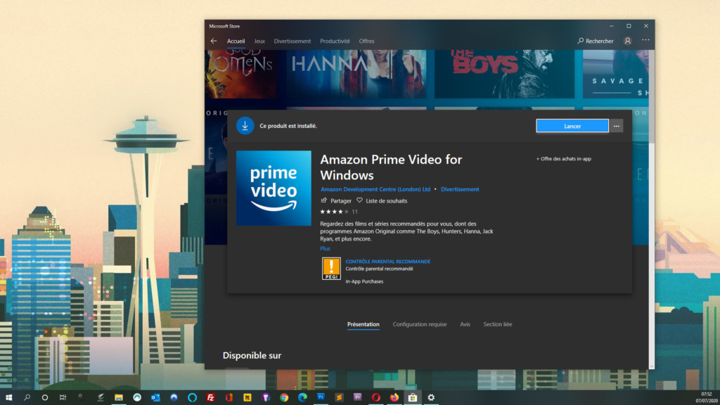 Télécharger des films Prime Video sur Windows