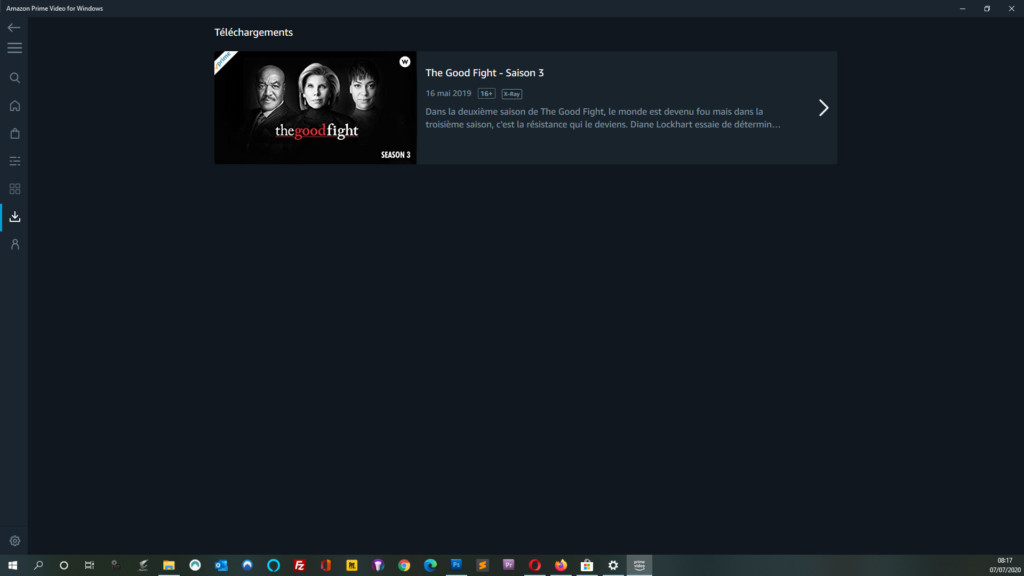 Télécharger un film ou une série Amazon Prime Video
