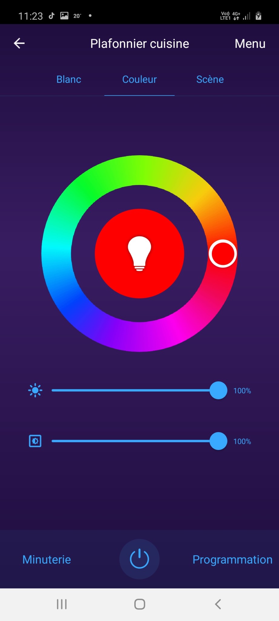 Plafonnier LED Connecté LSC Smart Connect 1500 Lm - Compatible Alexa, RGB, Variateur, 22W, 220V