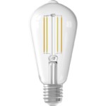 Calex Rustic Lamp - Ampoule connectée LED Edison E27 806 Lm variation de blancs + intensité