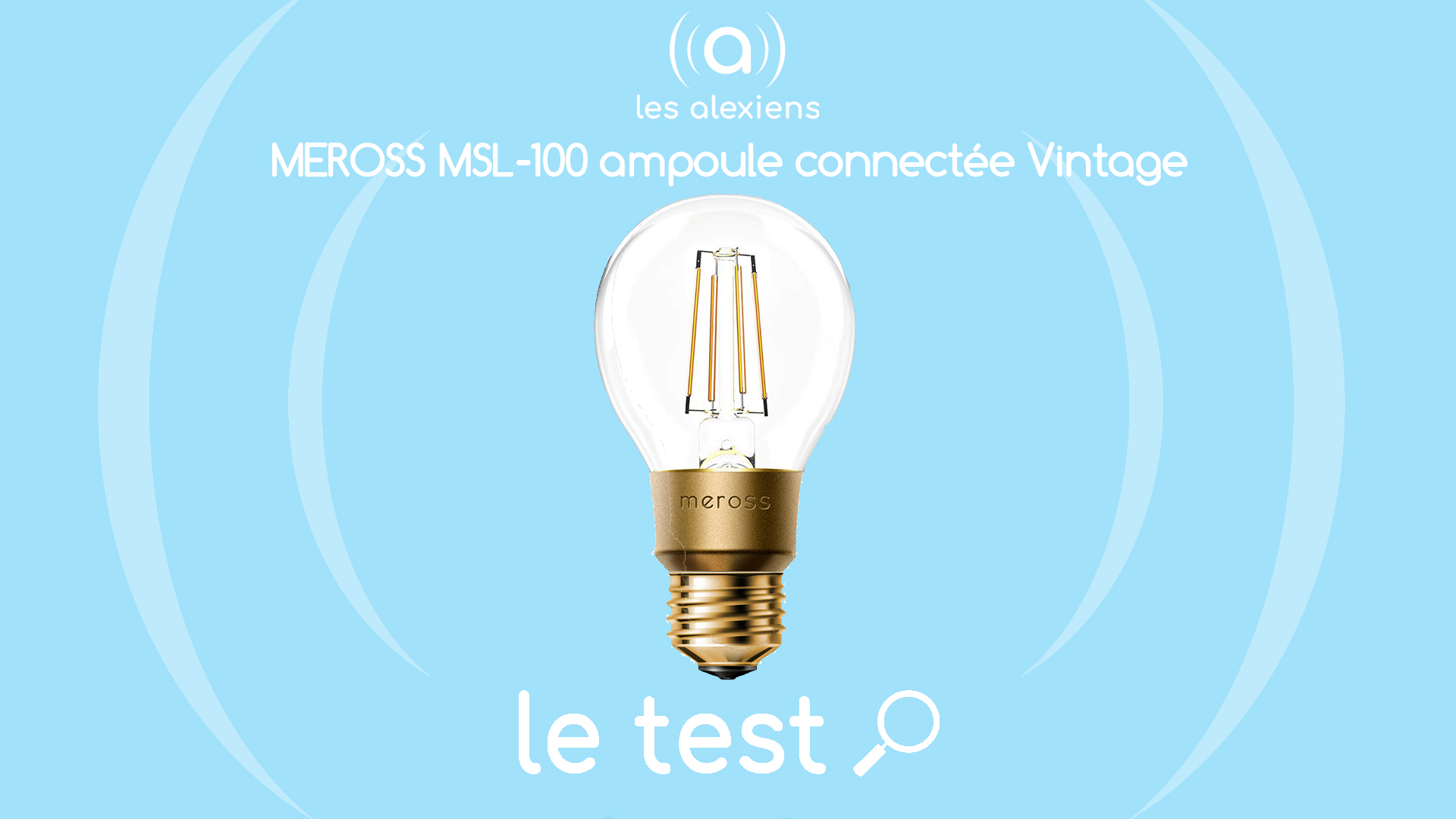 Test Meross MSL100 : une ampoule connectée E27 à la mode Steampunk – Les  Alexiens