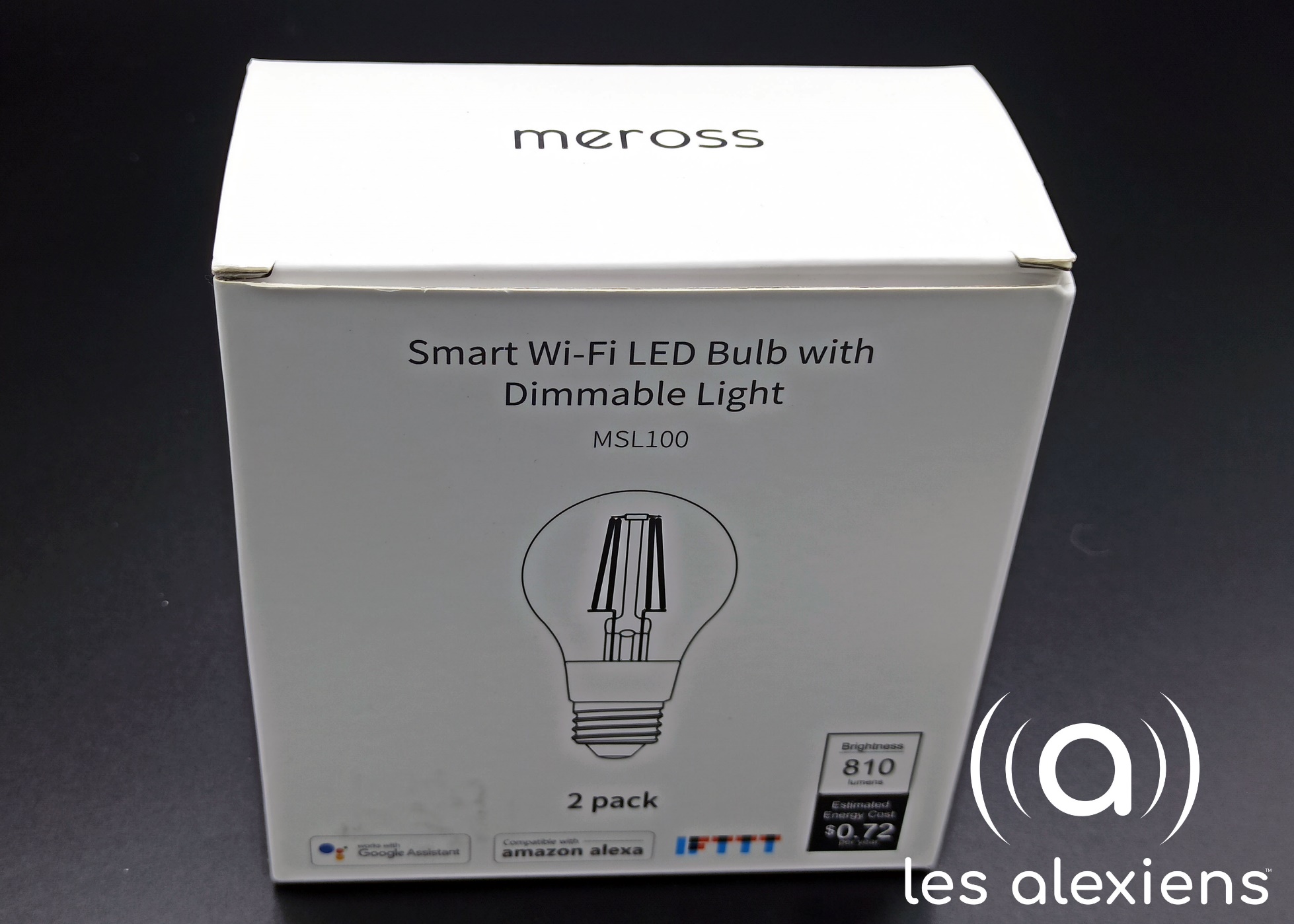 Meross Ampoule LED Connectée, Lot de 4 Ampoule E…