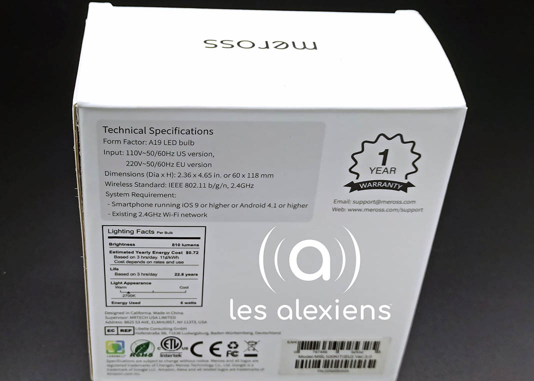 Test Meross MSL100 une ampoule connectée E27 à la mode Steampunk