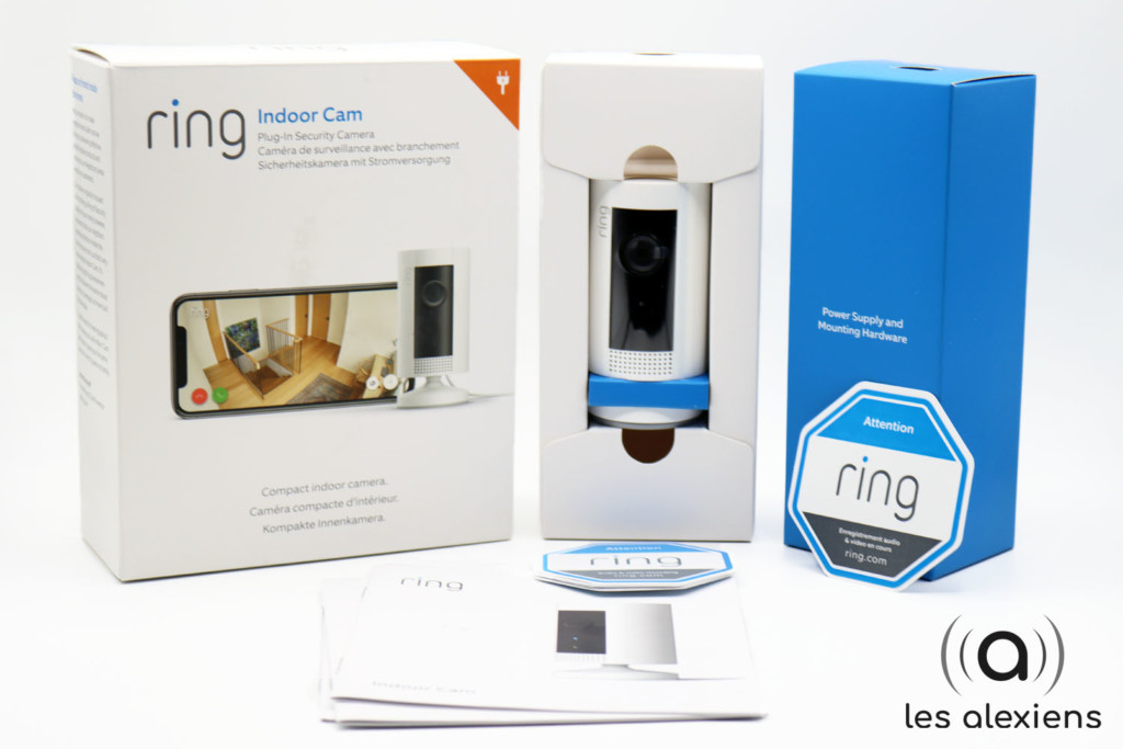 Caméra Ring Indoor : un packaging complet