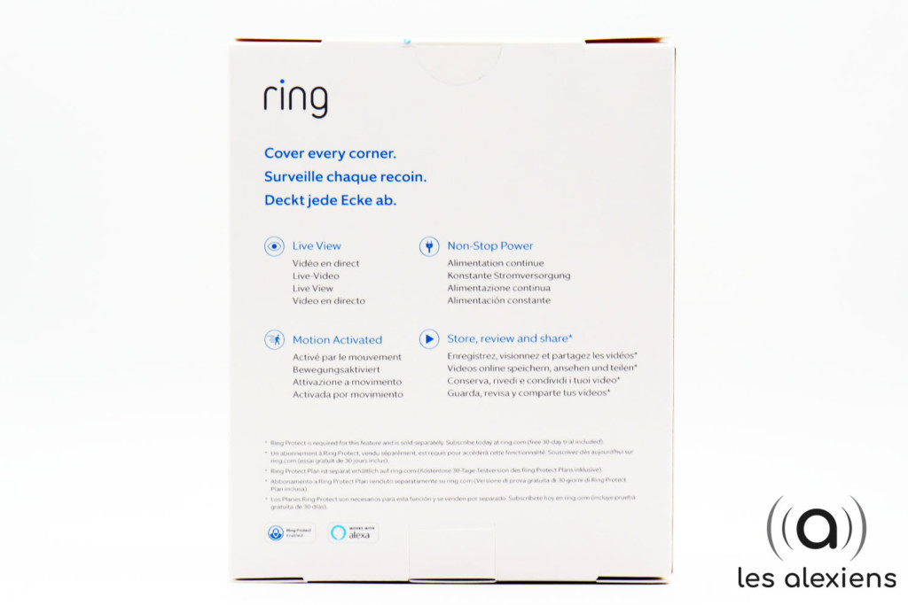 Unboxing Ring Indoor Cam : un packaging soigné