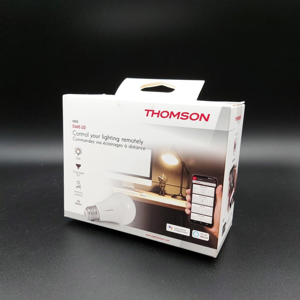 Ampoule connectée WiFi Type E27 Ambiance Blanche et colorée - Thomson
