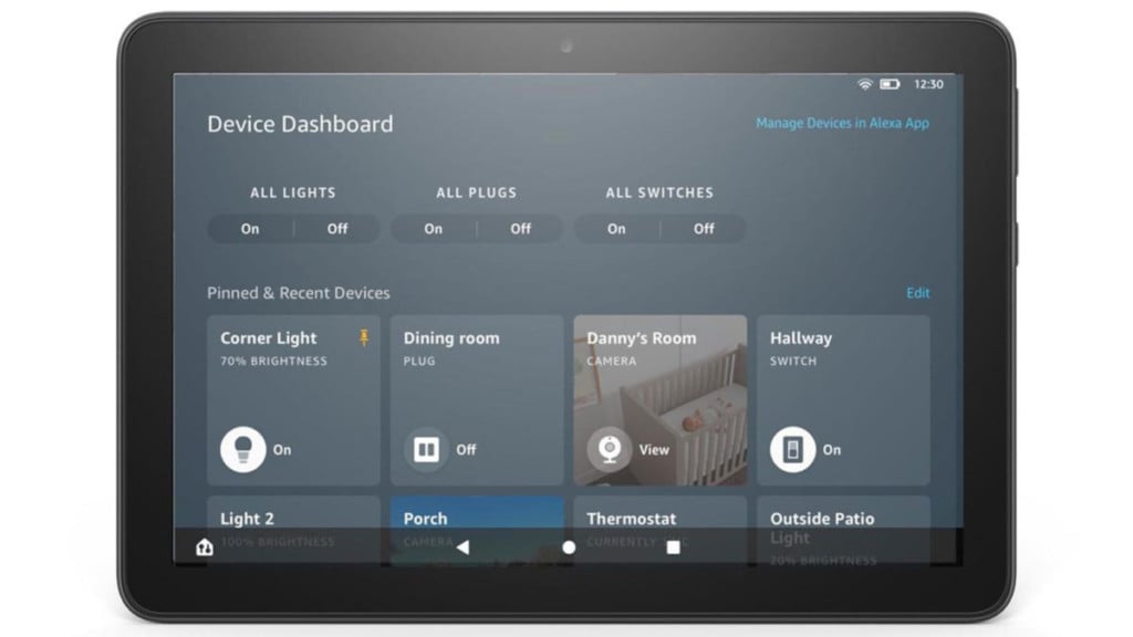 Nouvelle interface Maison connectée sur les tablettes Amazon Fire HD