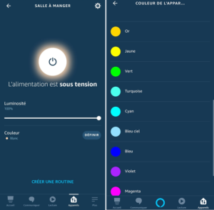 Une lampe de jardin compatible Amazon Alexa