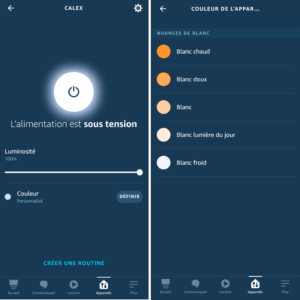 WiZ Colors : utilisation dans l'application Amazon Alexa