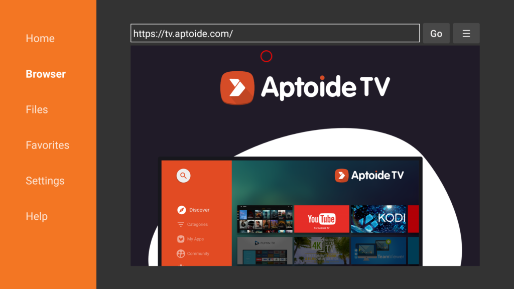 Recherchez Aptoide TV