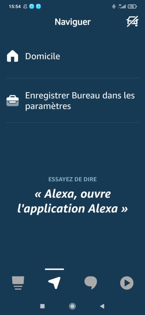 L'onglet navigation est plus simple d'utilisation