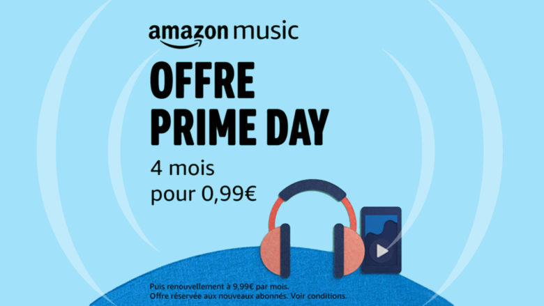 Bon plan : offre Prime Day 2020 d'Amazon Music à 99 centimes les 4 mois