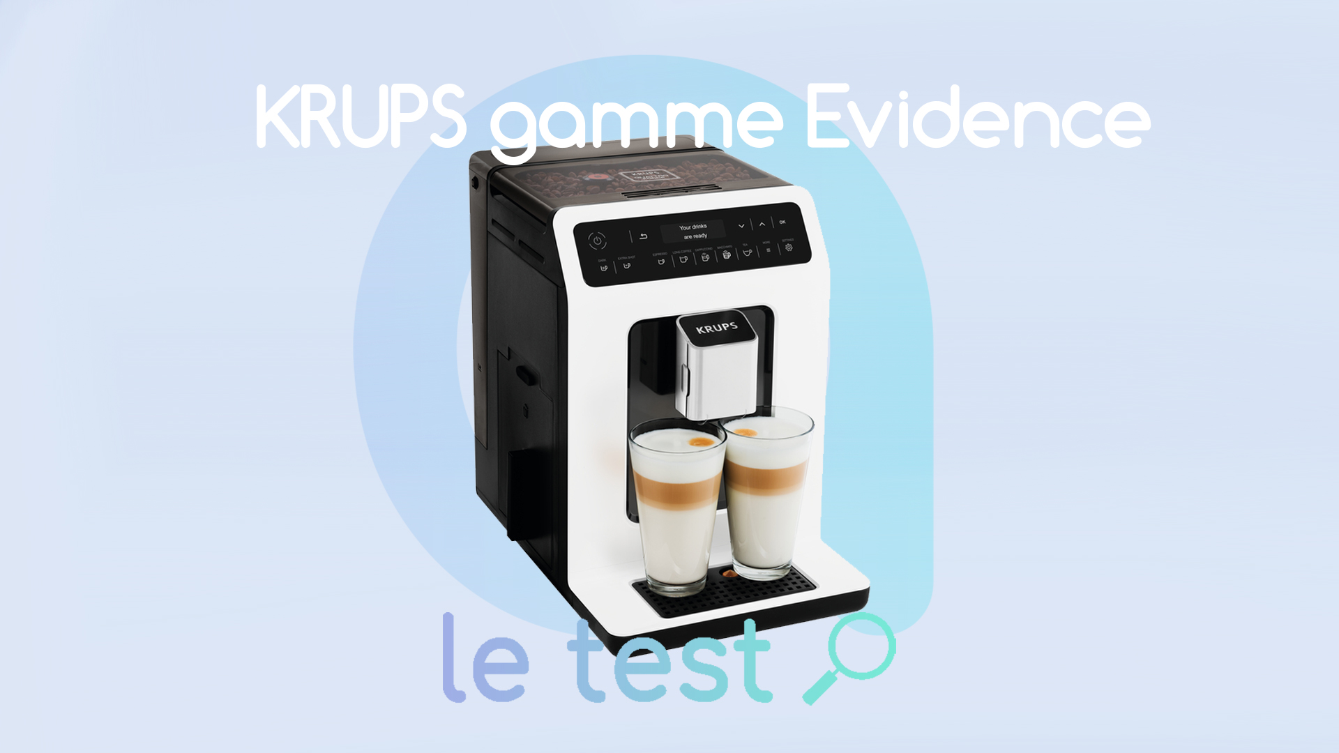 Problème Krups Affichage Prise électrique Avec 2 Flèches Test Krups Evidence : la machine à espresso automatique pour vous caféiner  – Les Alexiens