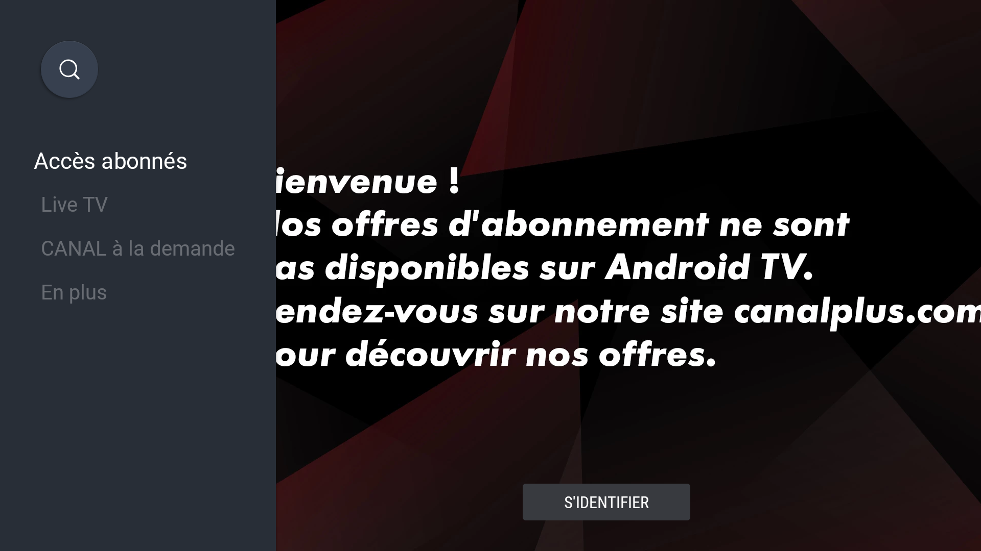 Mycanal android ne fonctionne pas