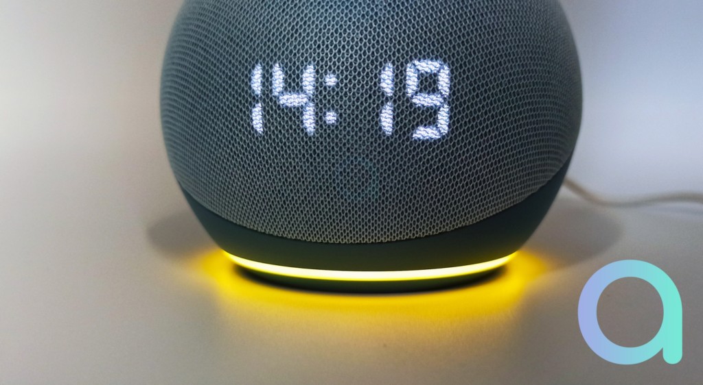 Echo Dot 4 avec horloge