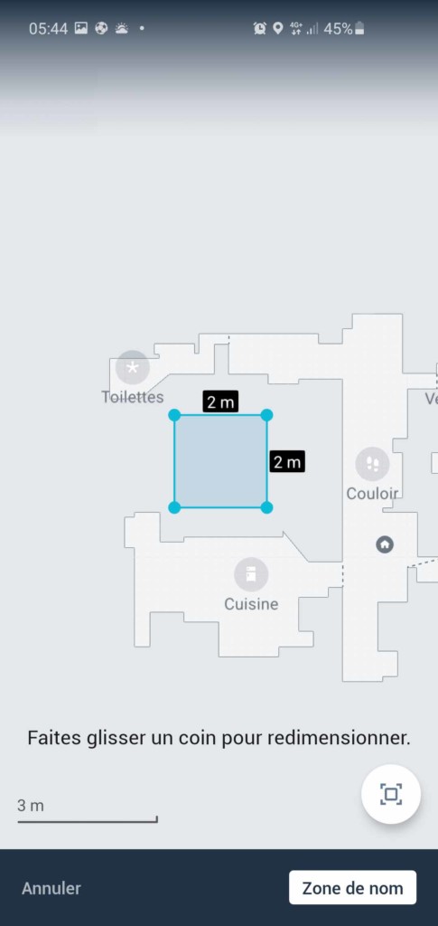 Zones de nettoyages du iRobot Roomba i7