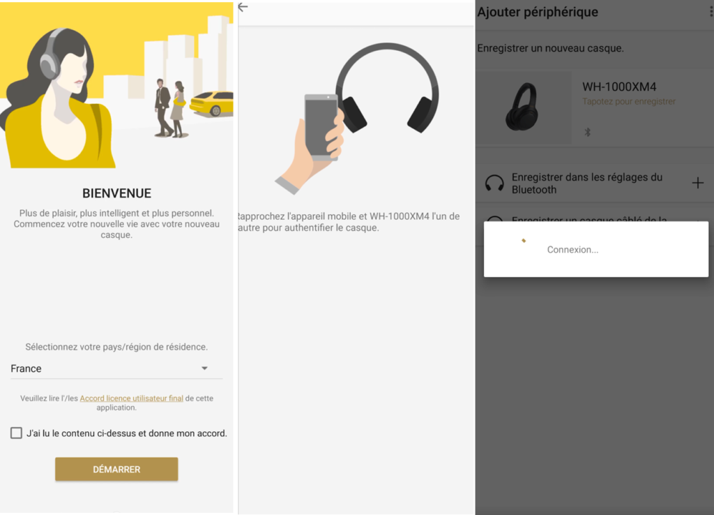 Découverte de l'application Headphones Connect des Sony WP-SP800N