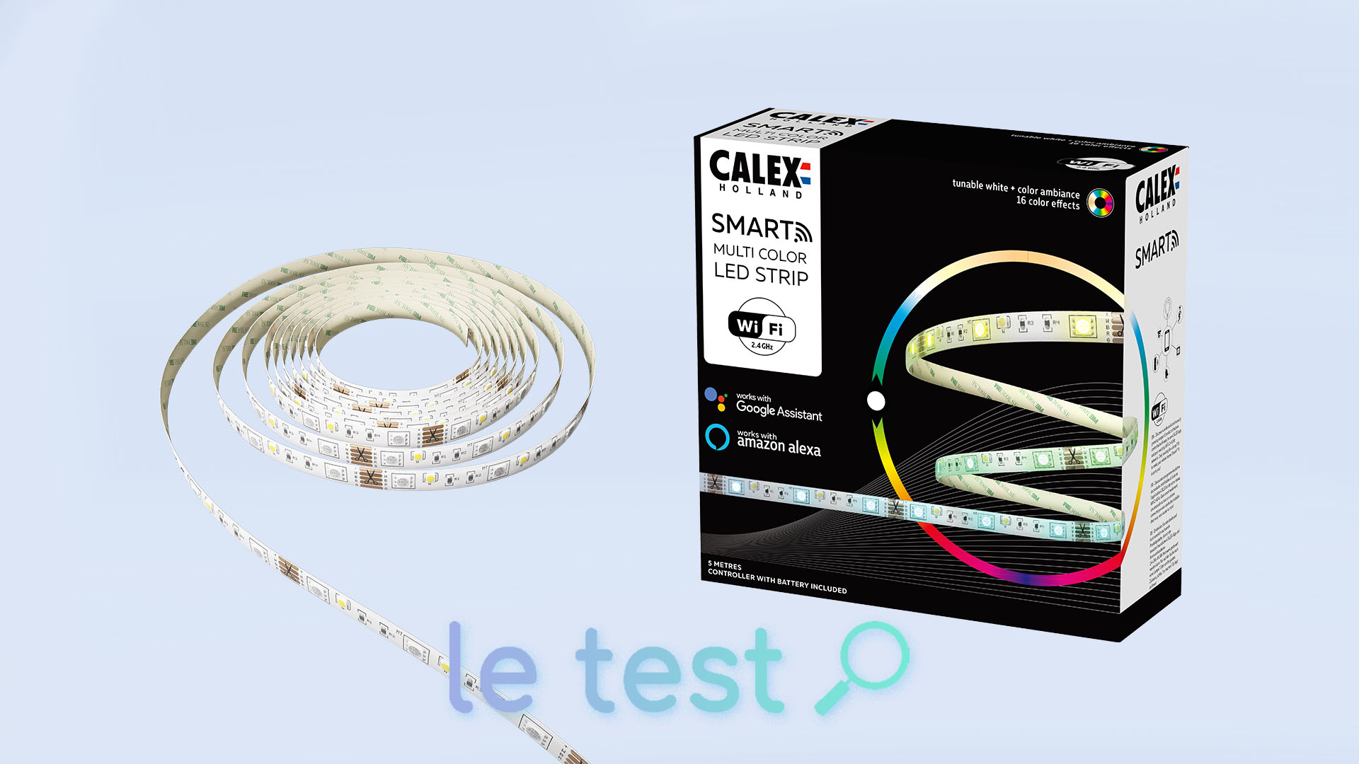 Test Calex Smart LED Strip Multi Color : un ruban connecté haut en couleurs  – Les Alexiens